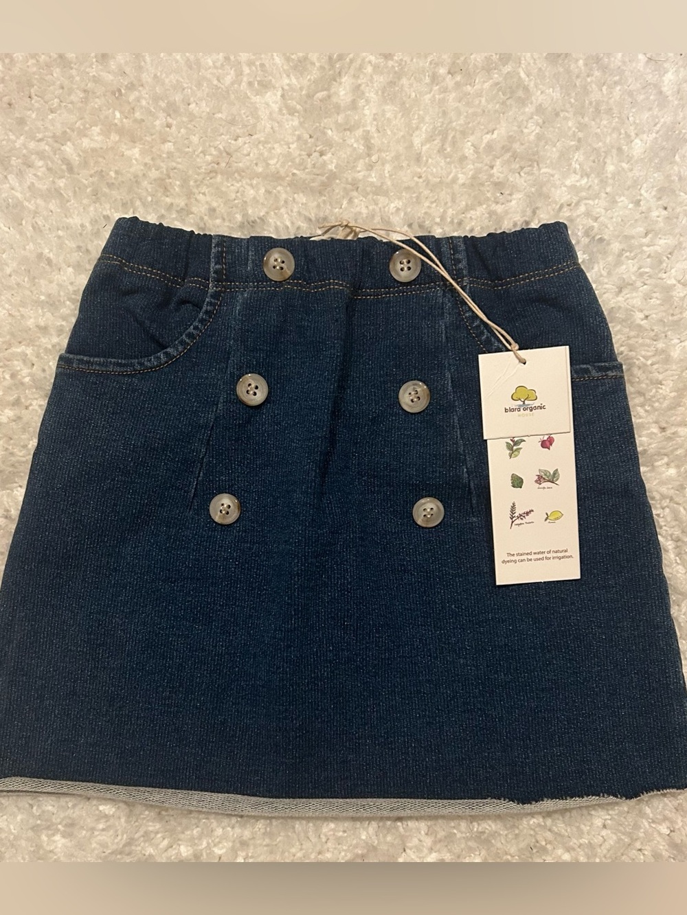 Blara Organic House Girls Denim-Style Skirt